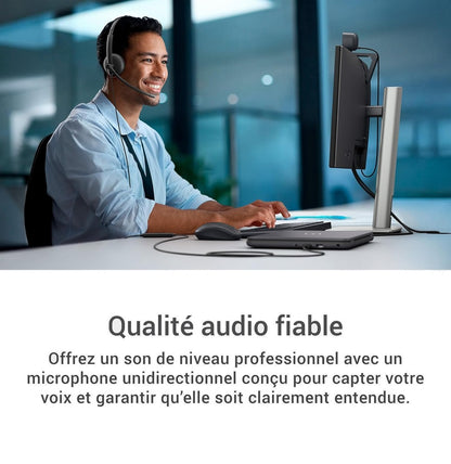 Casque filaire Dell avec microphone – WH125