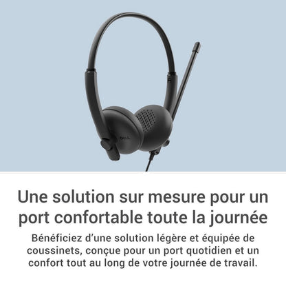 Casque filaire Dell avec microphone – WH125