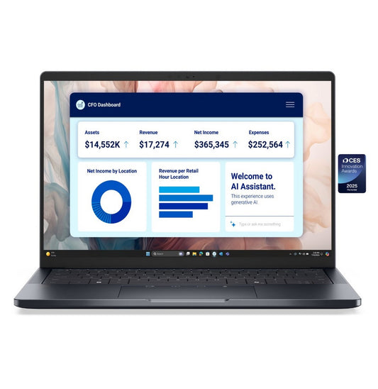 Ordinateur portable Dell Pro 14 Premium (PA14250) IA intégrée Core 7-266V 16 GB 512 SSD Win Pro 11