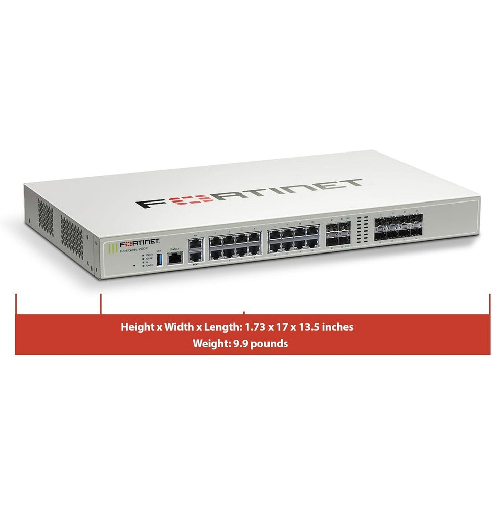 FortiGate 200F – Firewall Fortinet Hautes Performances avec Protection SSL et Détection des Menaces