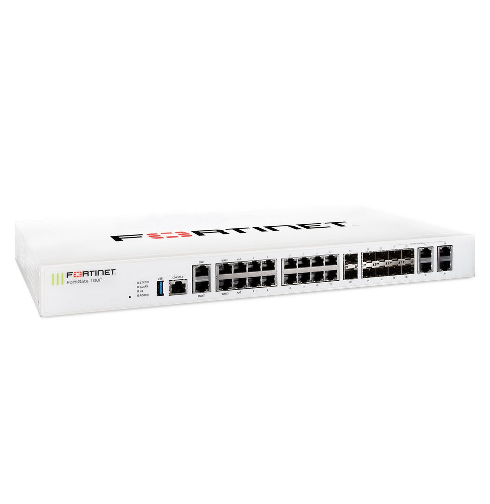 Fortinet FortiGate 100F – Pare-feu NGFW Sécurisé pour Entreprises (20 Gbps)