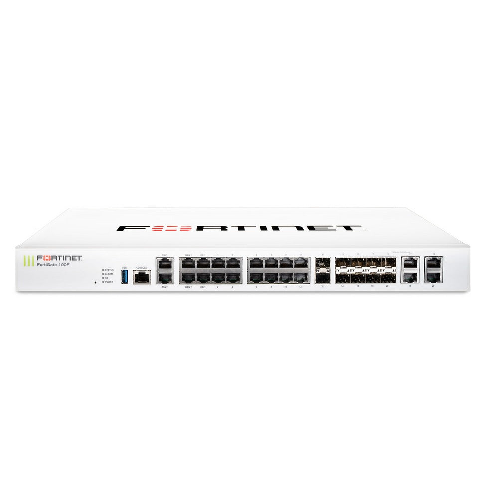 Fortinet FortiGate 100F – Pare-feu NGFW Sécurisé pour Entreprises (20 Gbps)