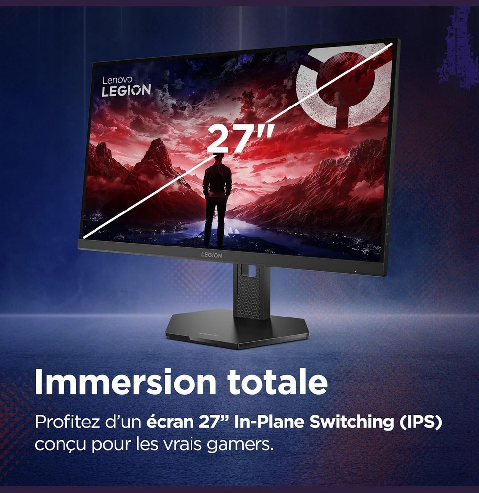 Écran Lenovo Gaming 27" Legion 27Q-11 QHD 300Hz (67D3GAC1EU)