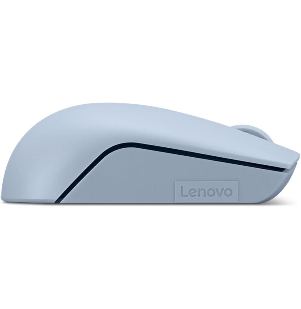 Souris sans fil compacte Lenovo 300 (bleu givré) avec batterie (GY51L15679)