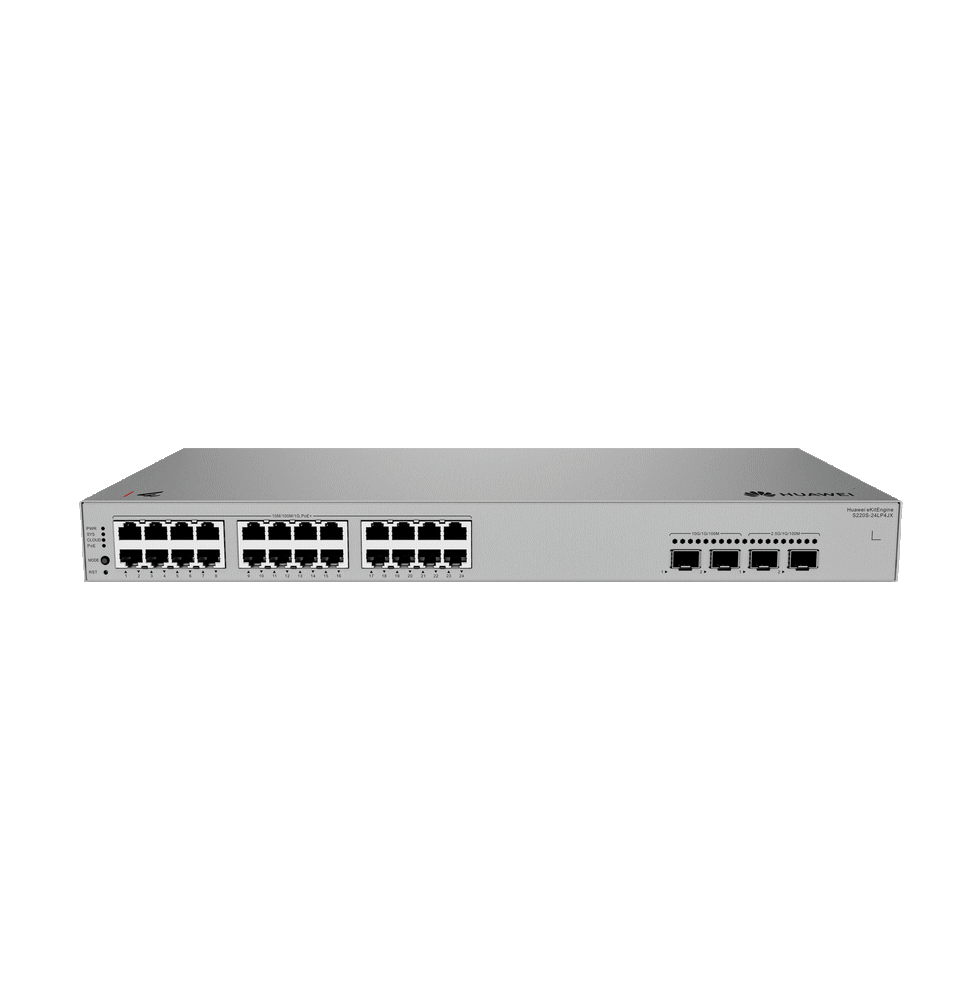 Switch Huawei eKitEngine S220S-24LP4JX 24*10/100/1000BASE-T ports (195 W PoE+) (98012519)