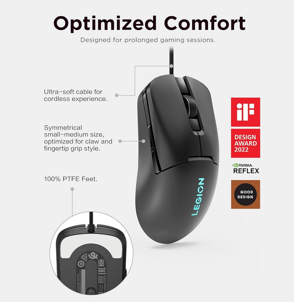 Souris Lenovo Legion M300s RGB Gaming (Black) GY51H47350