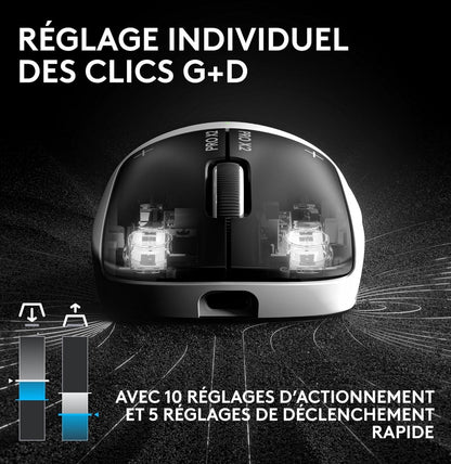 Souris gaming sans fil Logitech G PRO X2 SUPERSTRIKE (910-007777)