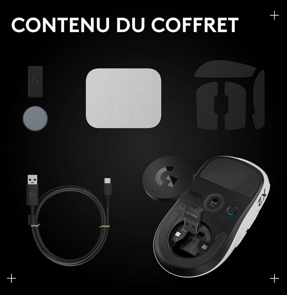 Souris gaming sans fil Logitech G PRO X2 SUPERSTRIKE (910-007777)