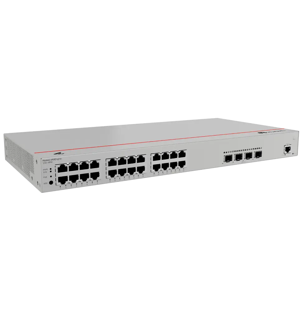 Switch Huawei eKitEngine S220-24P4X 24*10/100/1000BASE-T ports (400W PoE+) (98012376)