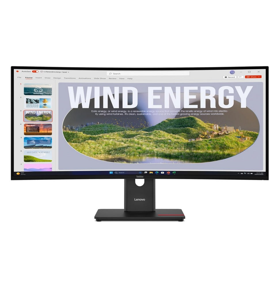 Écran incurvé 34" QHD Lenovo ThinkVision T34WD-40 (64AEGAT1EU)