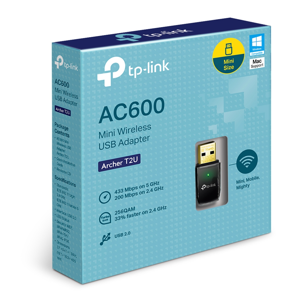 Adaptateur USB Wi-Fi TP-Link AC600 double bande (ARCHERT2U)