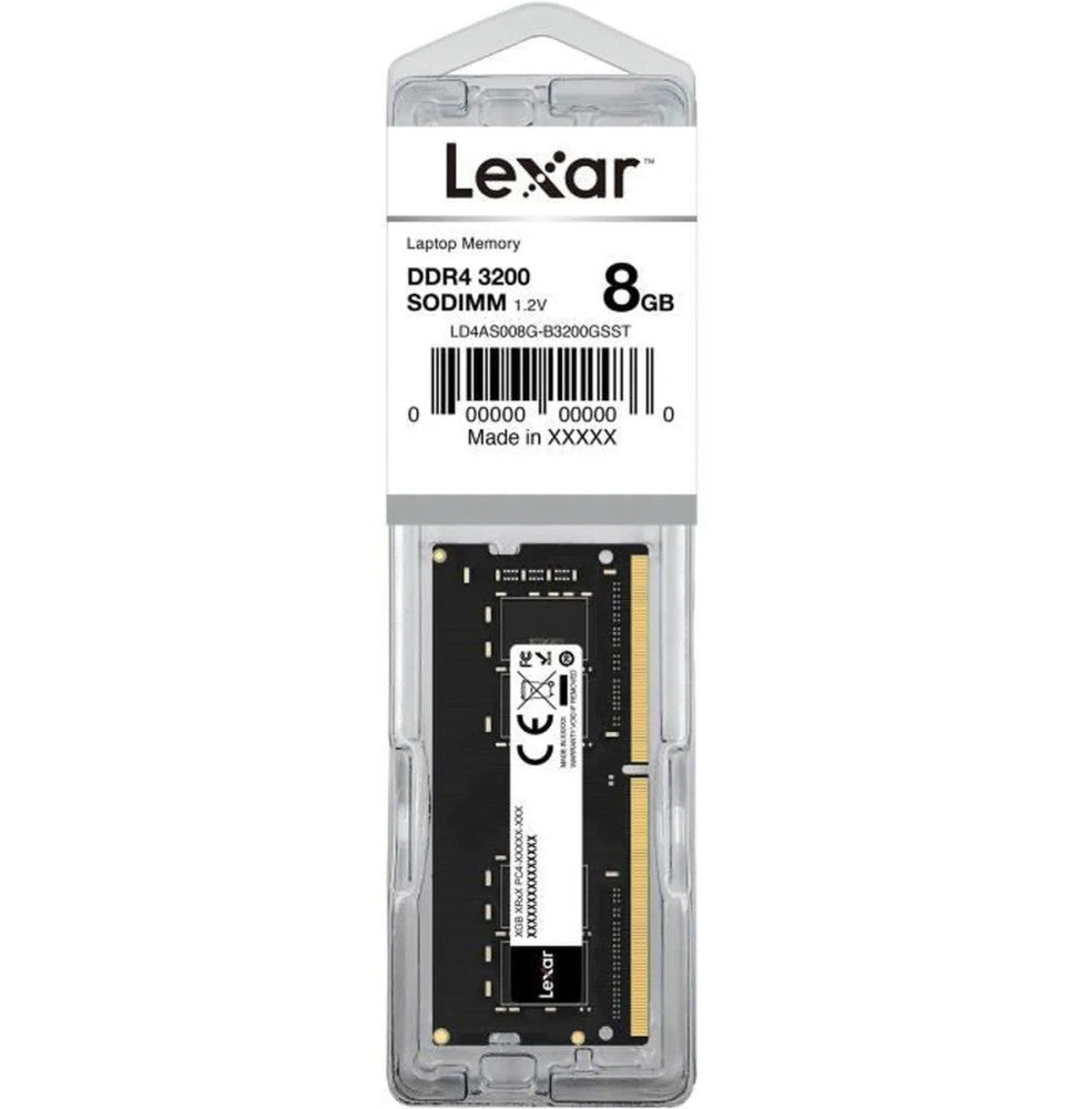 Barrette mémoire Lexar SO-DIMM 8GB DDR4 3200 MHz (LD4AS008G-B3200GSST)