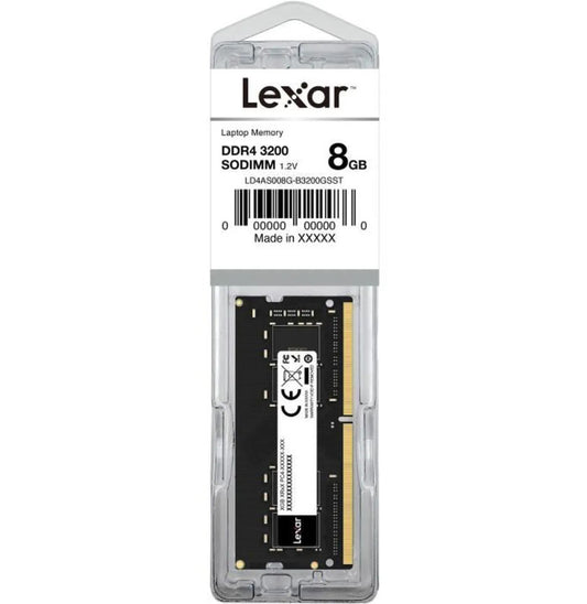 Barrette mémoire Lexar SO-DIMM 8GB DDR4 3200 MHz (LD4AS008G-B3200GSST)