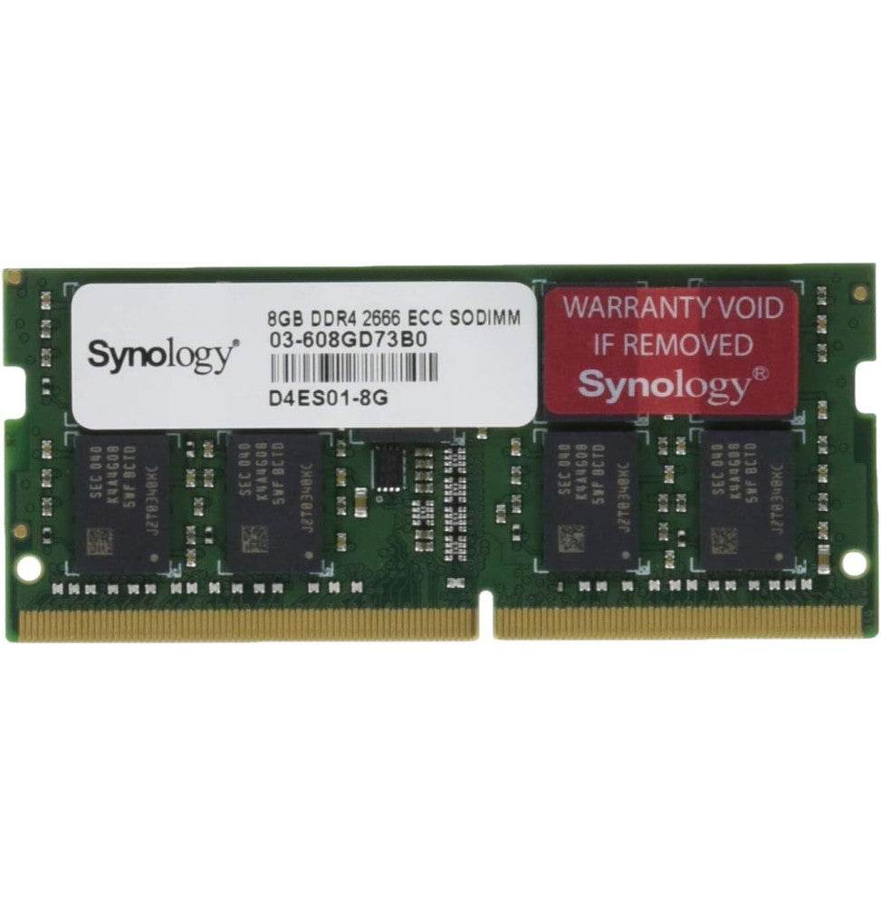 Barrette mémoire Synology SO-DIMM 8GB DDR4 ECC (D4ES01-8G) - Logically