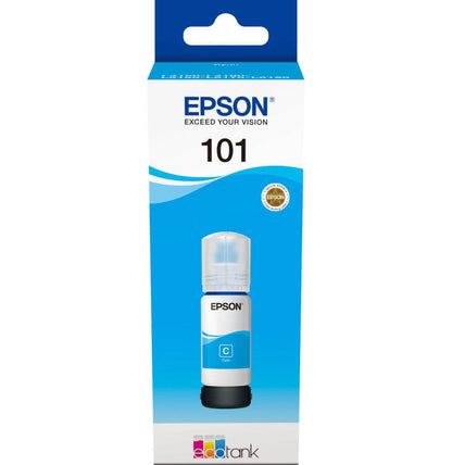 Epson 101 Cyan - Bouteille d'encre Epson EcoTank d'origine (C13T03V24A) - Logically