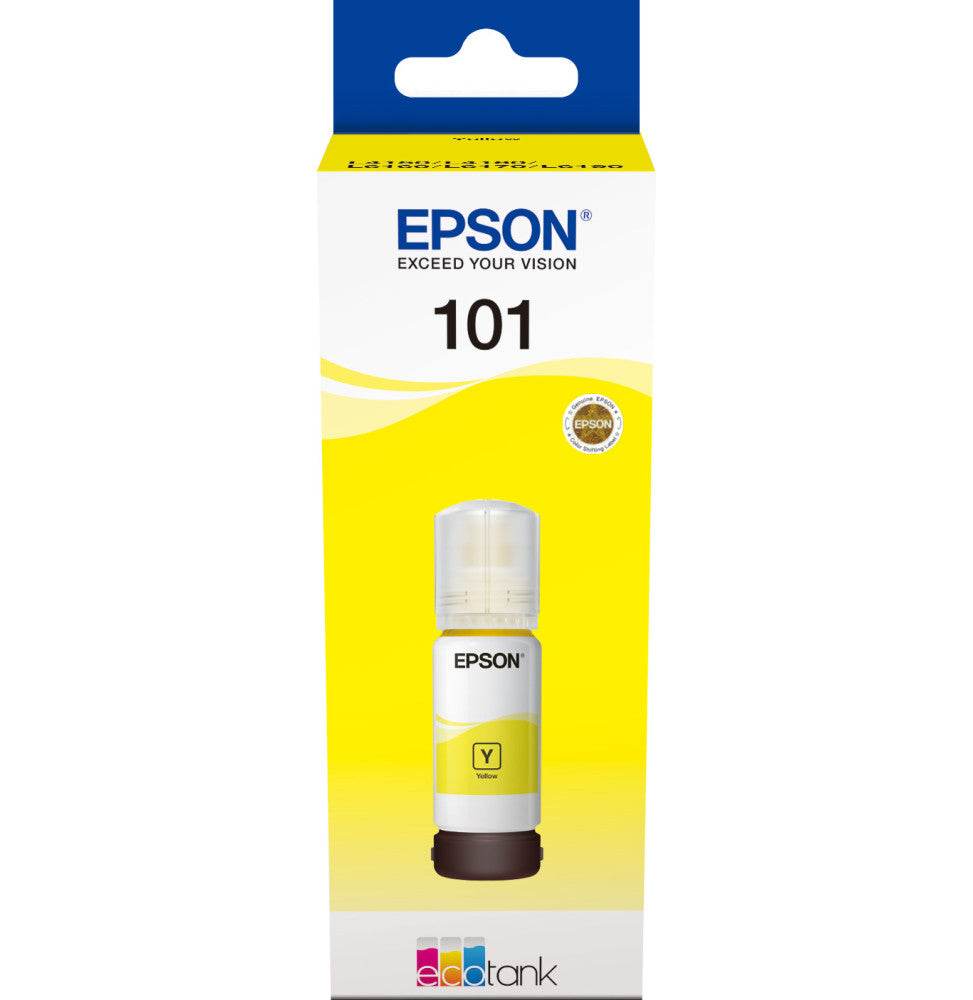 Epson 101 Jaune - Bouteille d'encre Epson EcoTank d'origine (C13T03V44A) - Logically
