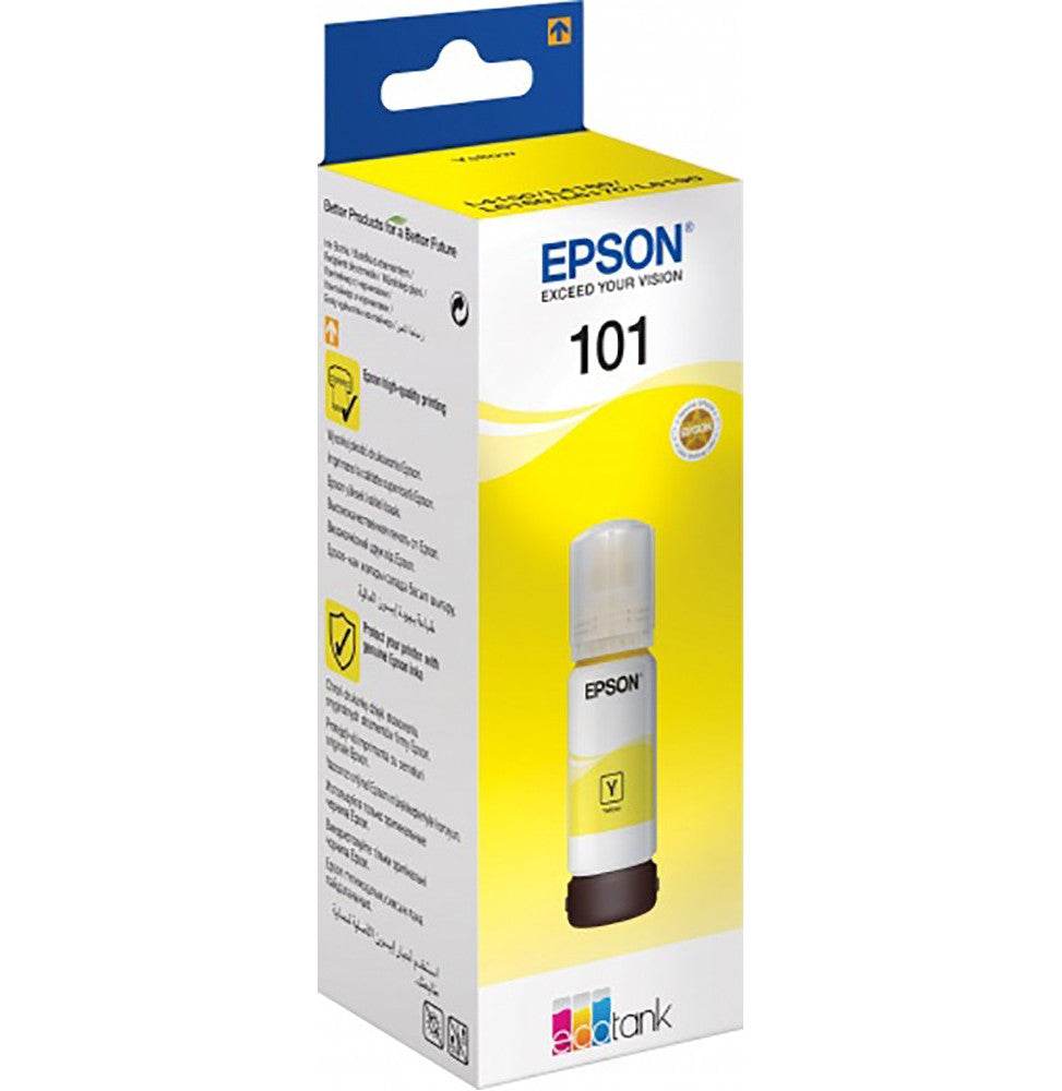 Epson 101 Jaune - Bouteille d'encre Epson EcoTank d'origine (C13T03V44A) - Logically