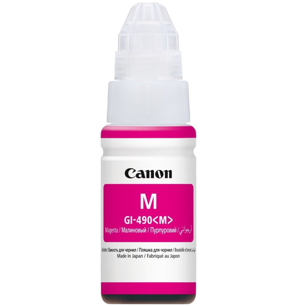 Canon GI-490 M Magenta - Bouteille d'encre Canon d'origine