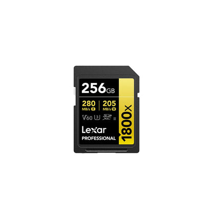 Carte SD Lexar Professional 1800x GOLD 