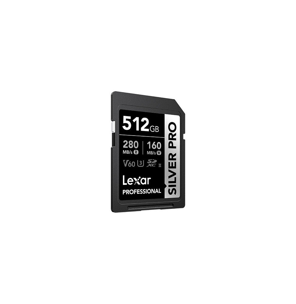 Carte SD Lexar Professional SILVER PRO SDXC UHS-II 512 Go 280MB/s (LSDSIPR512G-BNNNG)