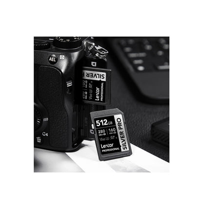 Carte SD Lexar Professional SILVER PRO SDXC UHS-II 512 Go 280MB/s (LSDSIPR512G-BNNNG)
