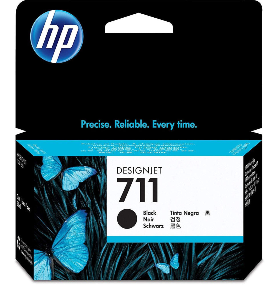 HP 711 Noir - Cartouche d'encre DesignJet d'origine 38 ml (CZ129A)