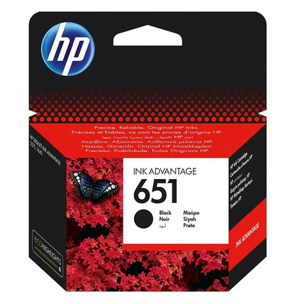 HP 651 Noir - Cartouche d'encre HP d'origine (C2P10AE)