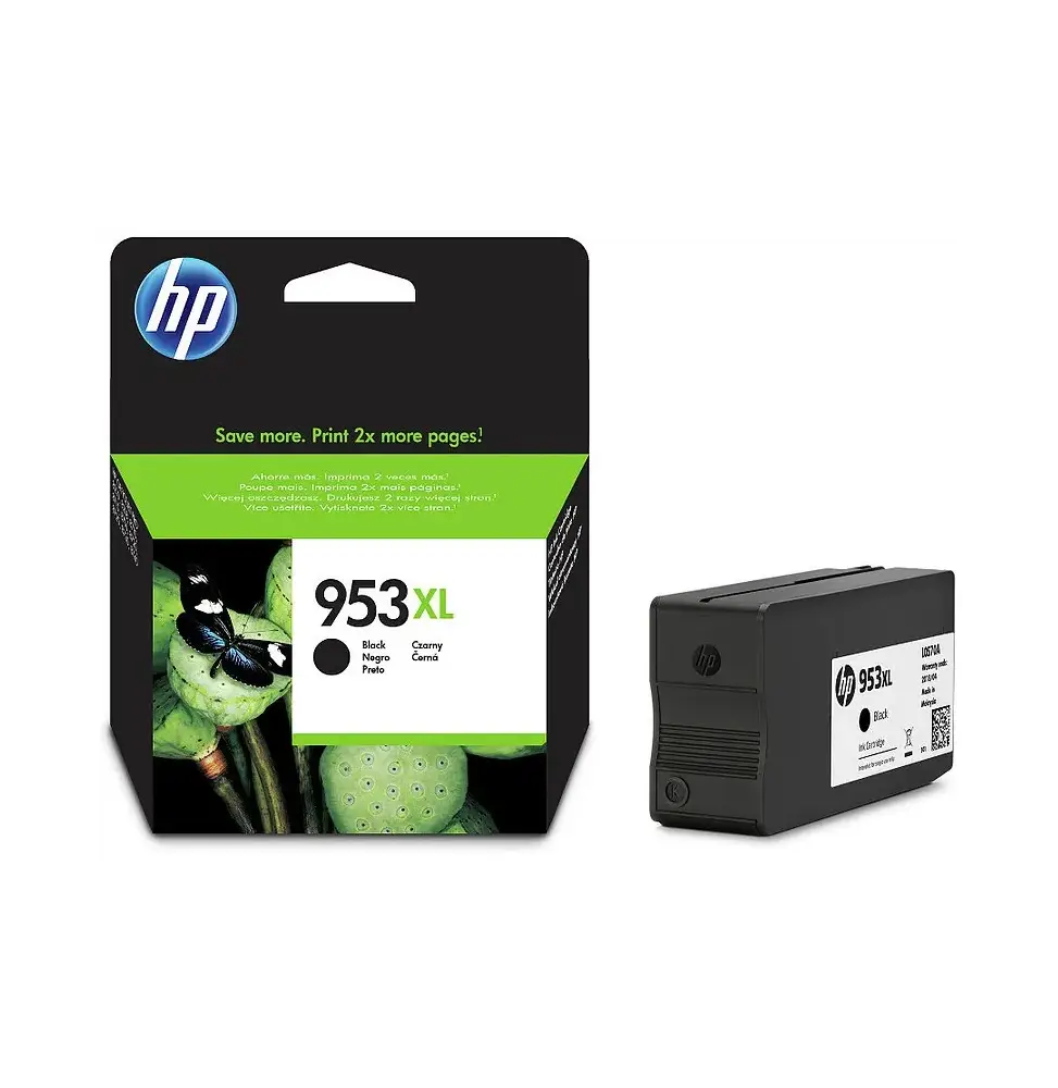 HP 953XL Cartouche d’encre noire grande capacité authentique (L0S70AE)
