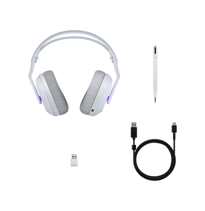 Casque Gaming sans fil avec LIGHTSPEED RGB G522 Blanc (981-001550)