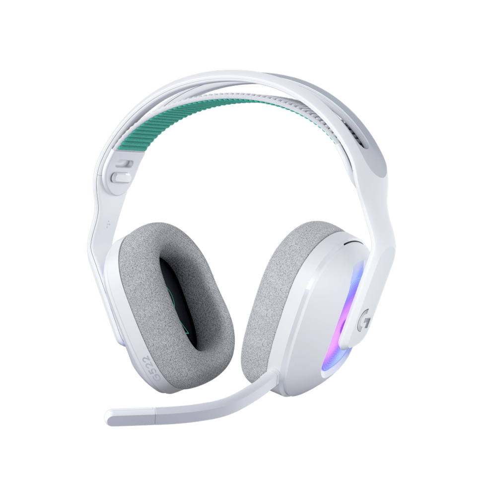 Casque Gaming sans fil avec LIGHTSPEED RGB G522 Blanc (981-001550)