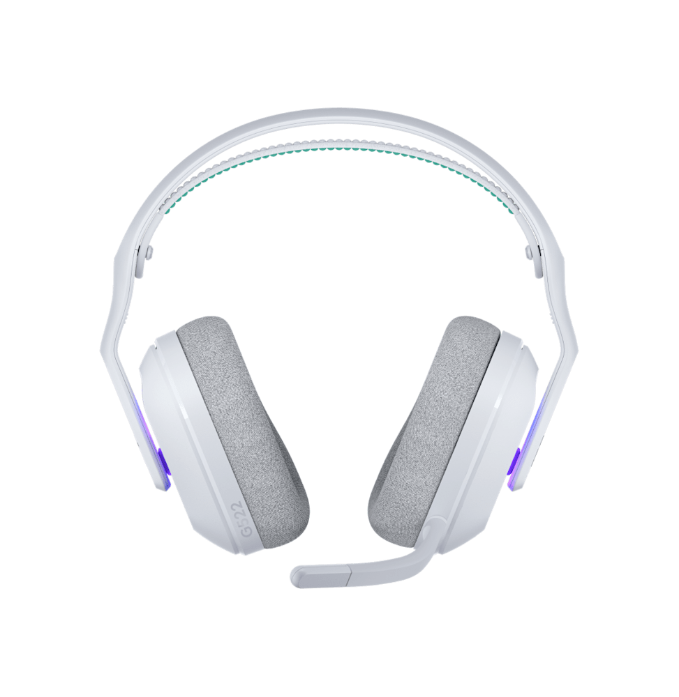 Casque Gaming sans fil avec LIGHTSPEED RGB G522 Blanc (981-001550)