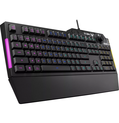 Clavier gaming Asus TUF K1 avec rétroéclairage RGB Aura Sync - (Azerty) (90MP01X0-BKFA00)