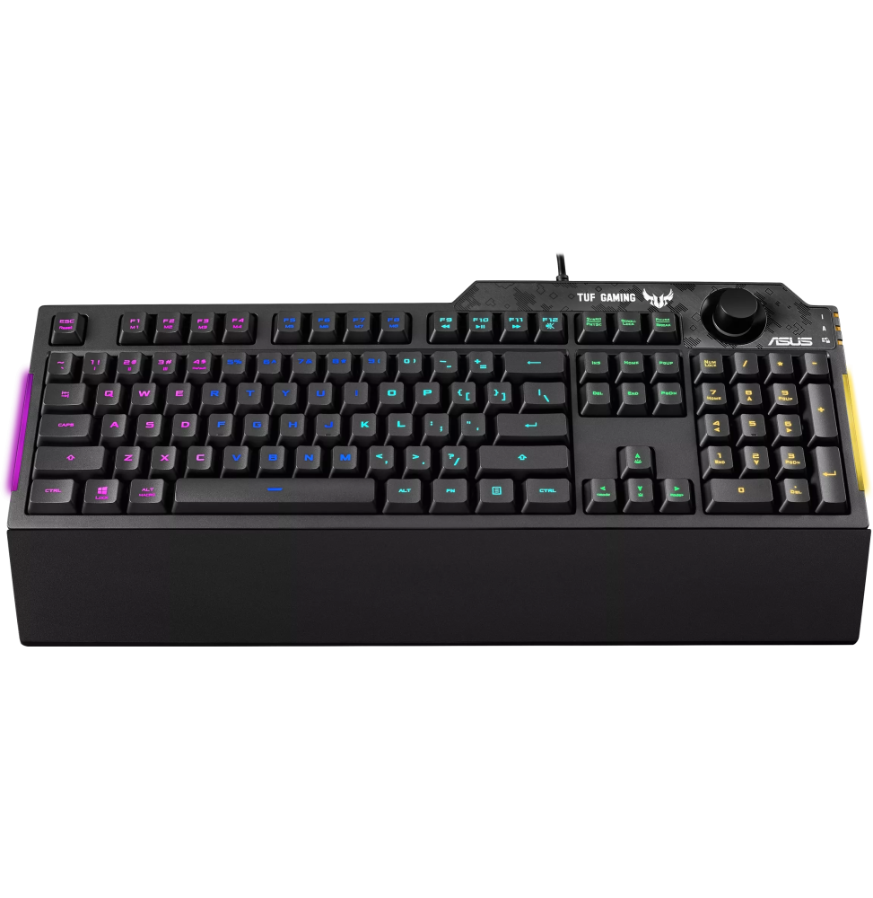 Clavier gaming Asus TUF K1 avec rétroéclairage RGB Aura Sync - (Azerty) (90MP01X0-BKFA00)