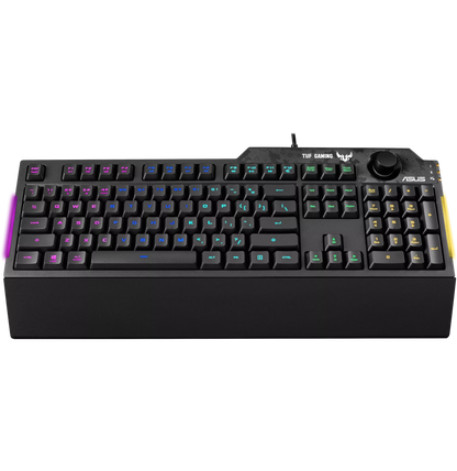 Clavier gaming Asus TUF K1 avec rétroéclairage RGB Aura Sync - (Azerty) (90MP01X0-BKFA00)