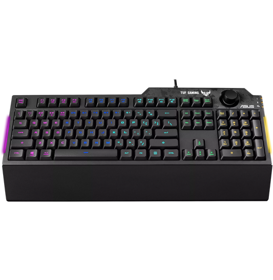Clavier gaming Asus TUF K1 avec rétroéclairage RGB Aura Sync - (Azerty) (90MP01X0-BKFA00)