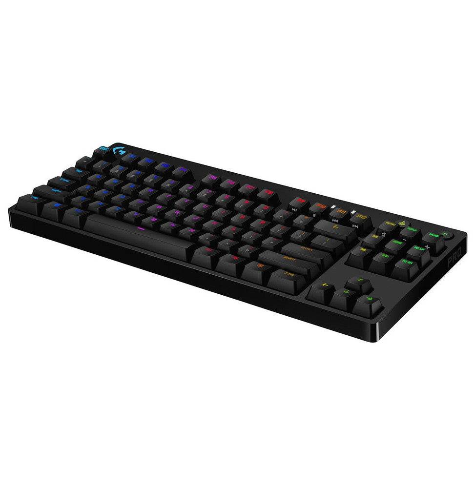 Clavier gaming rétroéclairé mécanique Logitech G PRO - Noir Français Azerty - Logically