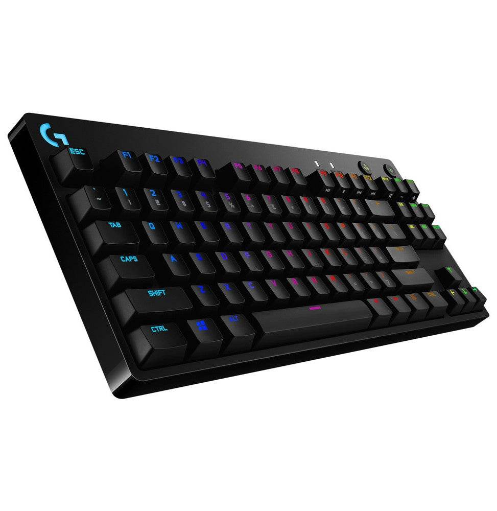 Clavier gaming rétroéclairé mécanique Logitech G PRO - Noir Français Azerty - Logically