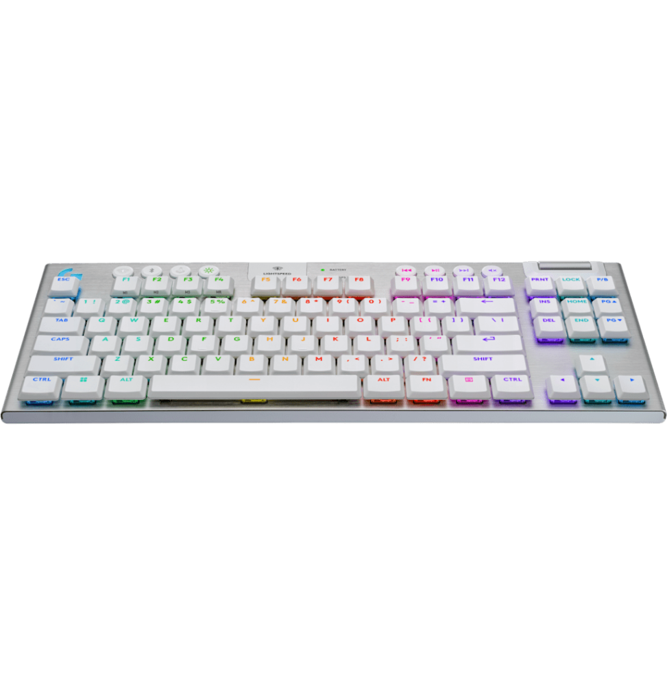 Clavier Logitech gaming sans fil G915 X TKL Blanc (920-012737)