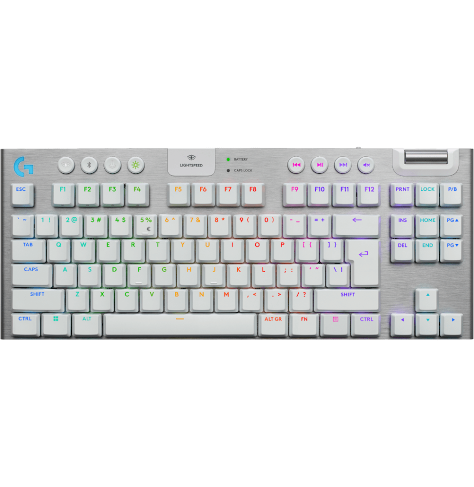 Clavier Logitech gaming sans fil G915 X TKL Blanc (920-012737)