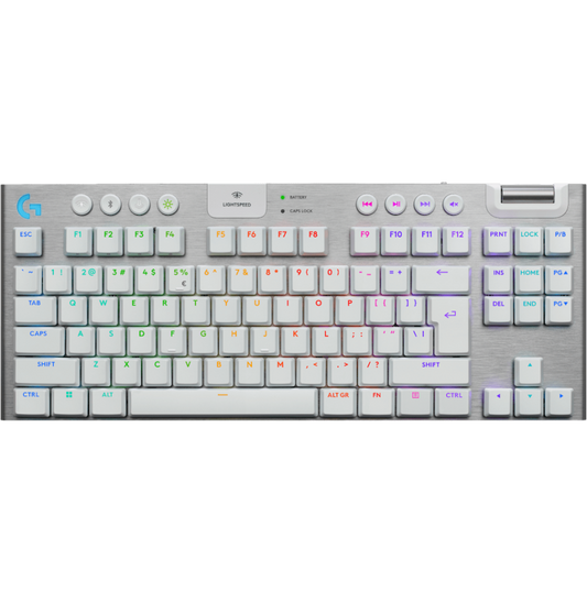 Clavier Logitech gaming sans fil G915 X TKL Blanc (920-012737)
