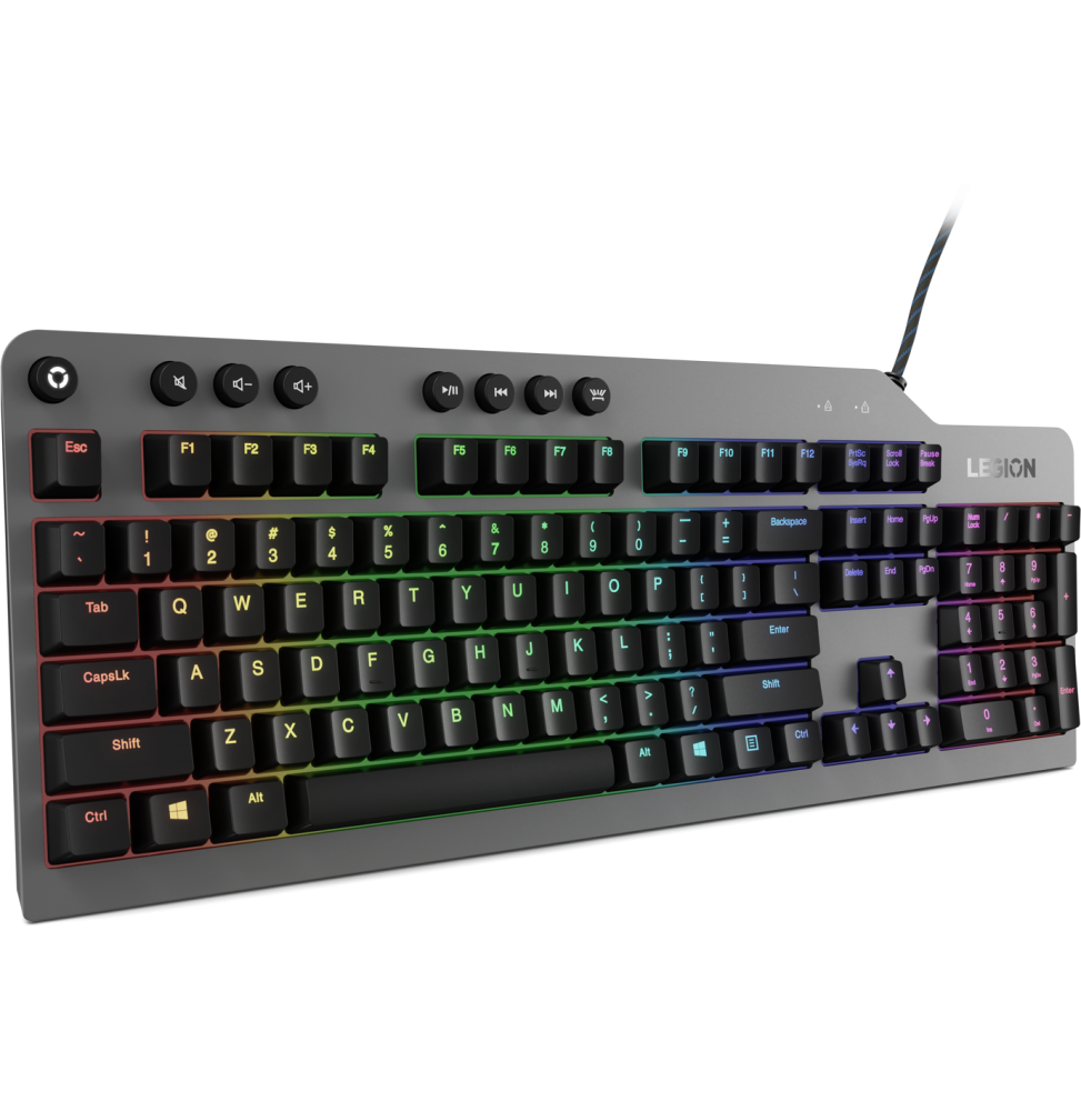 Clavier mécanique filaire gaming Lenovo Legion K500 RGB - AZERTY Français (GY40T26483)