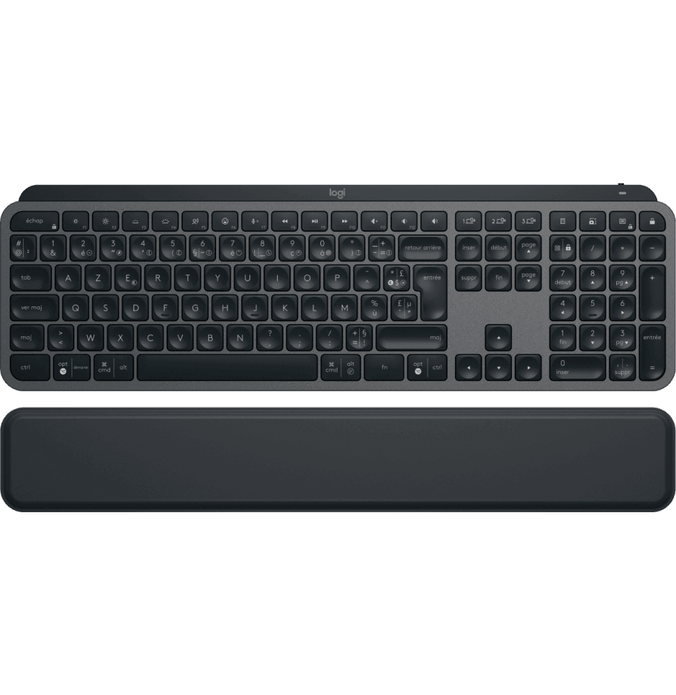 Clavier sans fil Logitech MX Keys Plus avec repose-poignets -