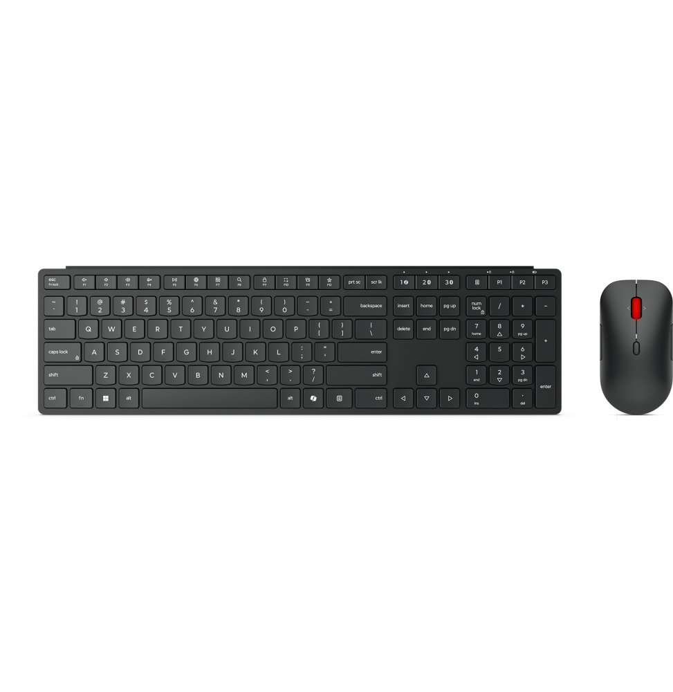 Pack Clavier et Souris Lenovo sans fil Multi-ModePro 6000 - Français (4X31S04821)