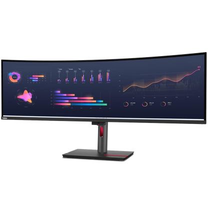Écran incurvé 49" Lenovo ThinkVision P49w-30 5K DQHD Thunderbolt USB-C (63DBRAT1EU)