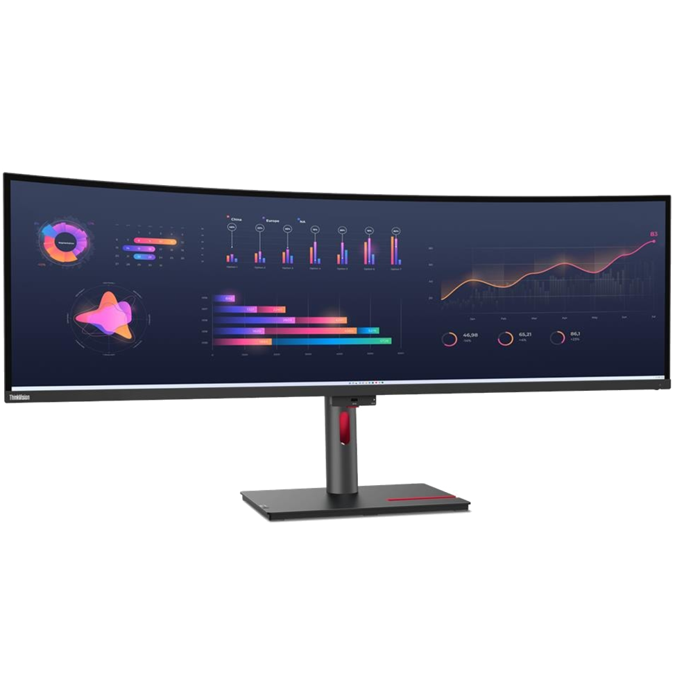 Écran incurvé 49" Lenovo ThinkVision P49w-30 5K DQHD Thunderbolt USB-C (63DBRAT1EU)