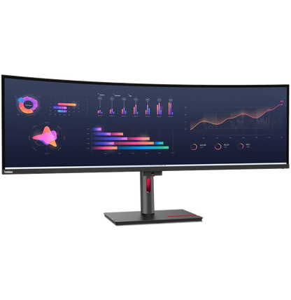 Écran incurvé 49" Lenovo ThinkVision P49w-30 5K DQHD Thunderbolt USB-C (63DBRAT1EU)