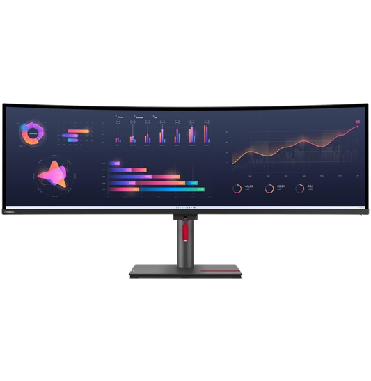 Écran incurvé 49" Lenovo ThinkVision P49w-30 5K DQHD Thunderbolt USB-C (63DBRAT1EU)