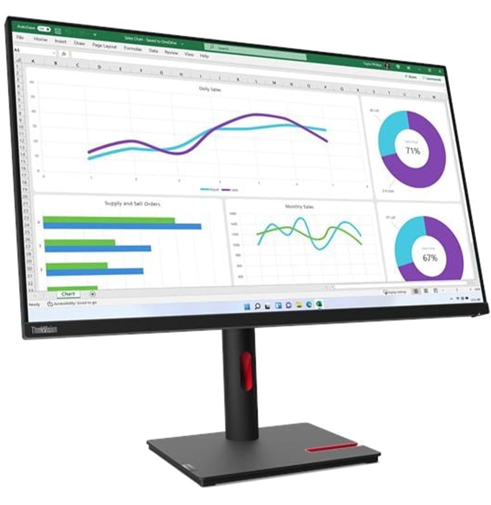 Écran Plat 32" Lenovo ThinkVision T32h-30 QHD (63D3GAT1EU)