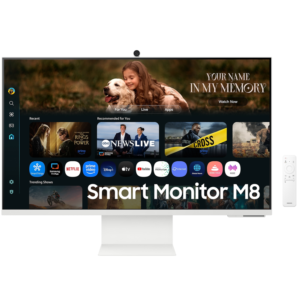 Écran Smart AI 32" Samsung M8 M80F UHD 4K avec camera (LS32FM801UUXEN)