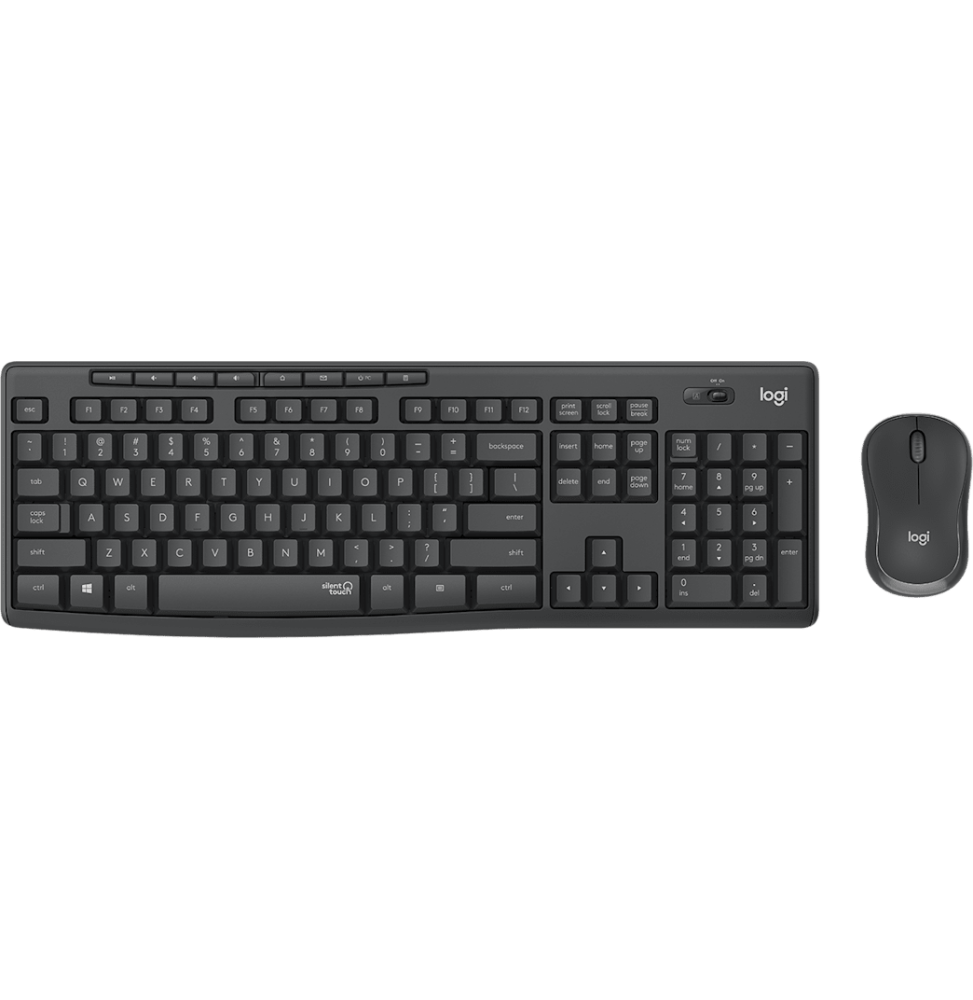 Ensemble clavier et souris sans fil Logitech MK295 Silent - AZERTY (920-009795)